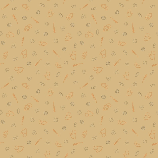 Medical vector illustration Medical seamless pattern background
