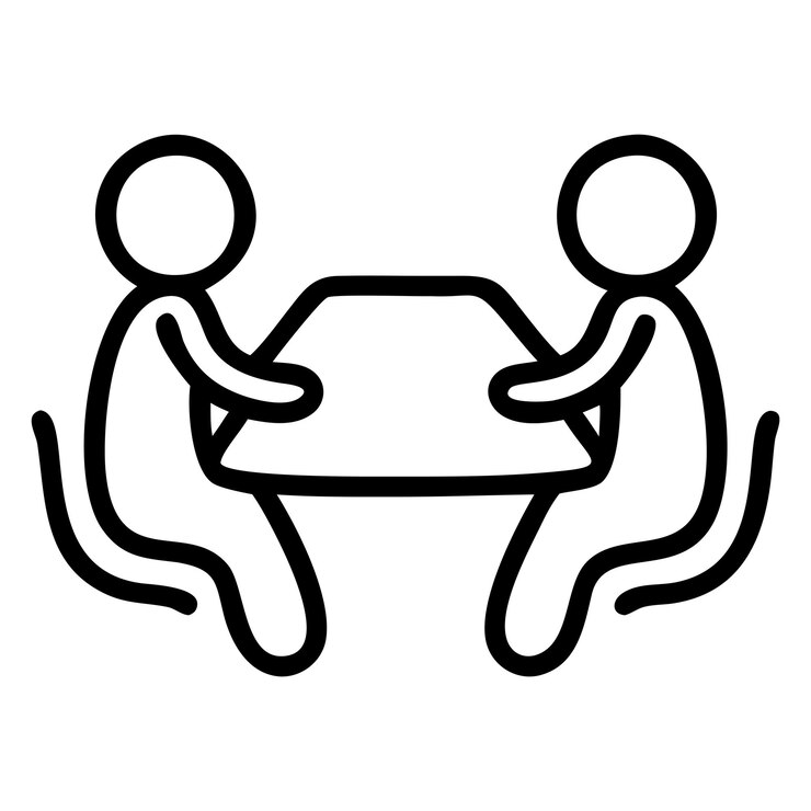 Vector meeting web icon