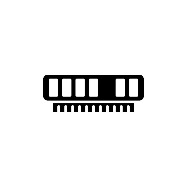 Memory icon isolated on white background