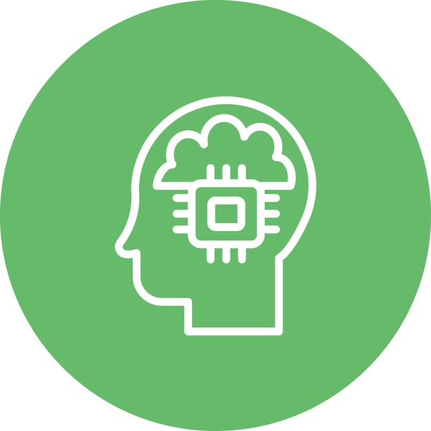 memory vector icon illustration of life skills iconset