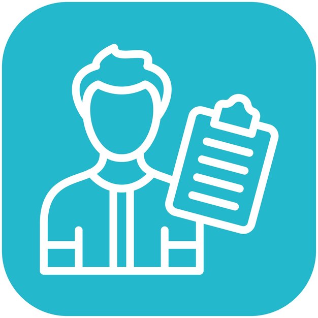 Mentor Male vector icon illustration of Business Training iconset
