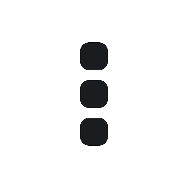 Menu dots icon set more apps vector symbol