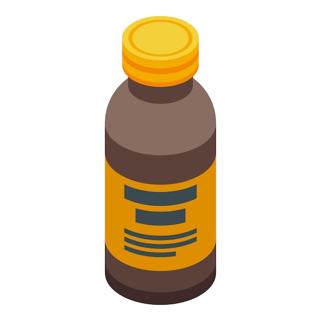 Menu supplement icon isometric vector Medical detox diet