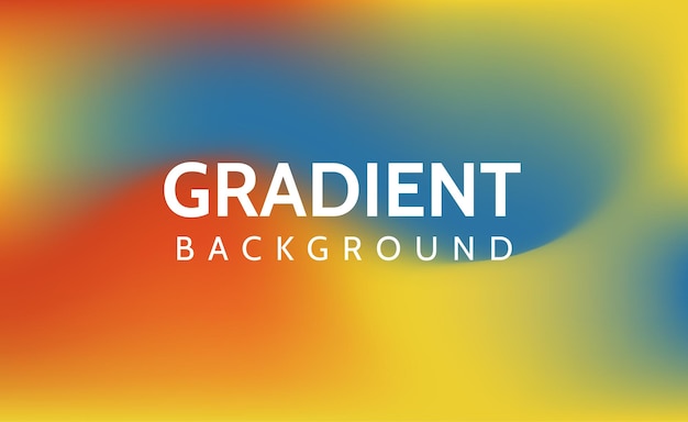 mesh gradient background in yellow blue orange