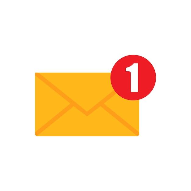 message one incoming message open message icon notification vector