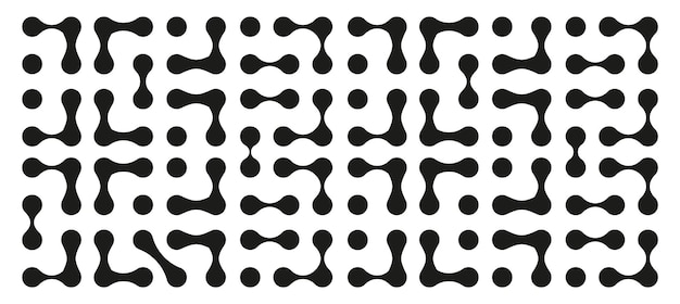 metaball dot icons abstract point movement connected round blobs transition metaballs connected ci