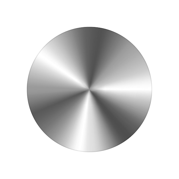 Metal circle with steel texture