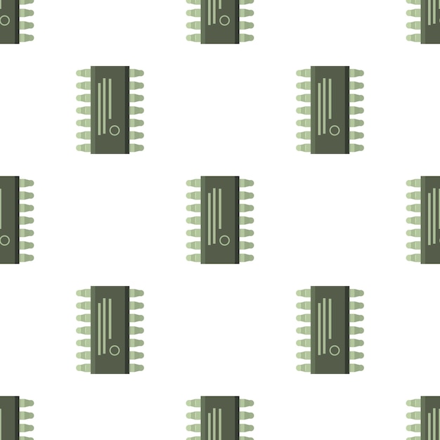 Microcircuit pattern seamless background texture repeat wallpaper geometric vector