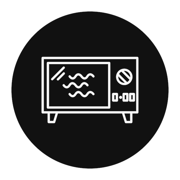 Microwave Oven Vector Illustration