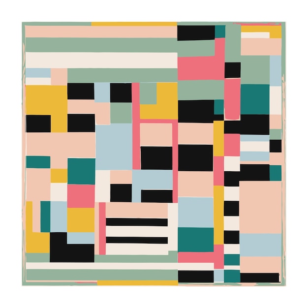 Mid Century Modern Design in Pastel Colors