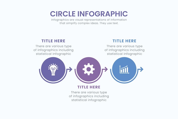 minimal business circle infographic design for cycling diagram and presentation template
