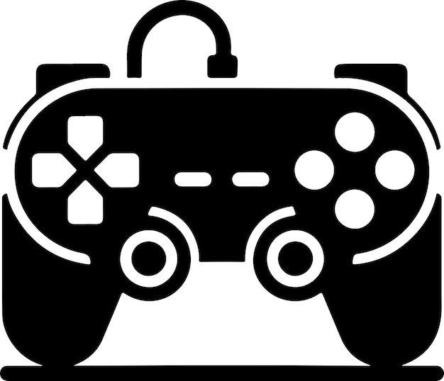 minimal Game console icon symbol flat illustration white background 19