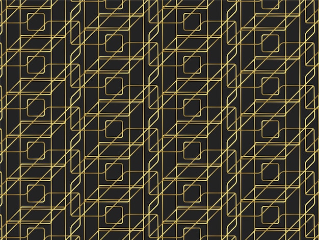 Minimal Geometric Gold Pattern design