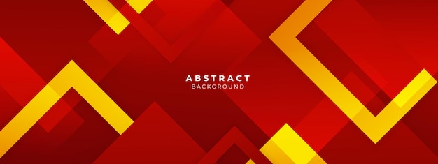 Minimal geometric red and yellow geometric shapes light technology background abstract design Vector illustration abstract graphic design pattern presentation background web template