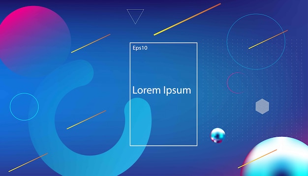 Minimal geometric with fluid design background.