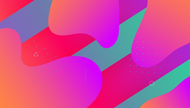 Minimal Poster Rainbow Shape Neon Pattern Plastic Paper Purp
