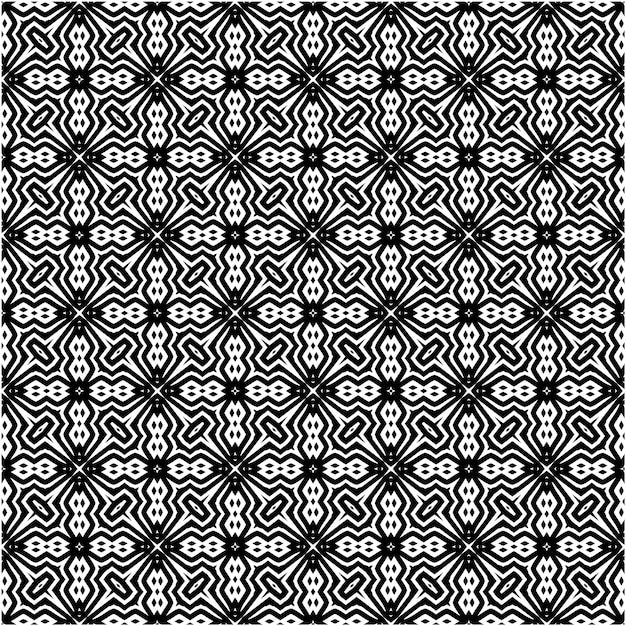 Minimalist abstract black and white seamless pattern design