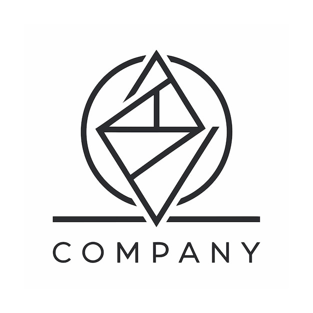 minimalist company logo template