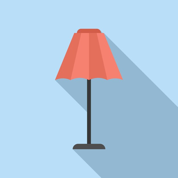 minimalist torcher icon flat vector decor fixture floor