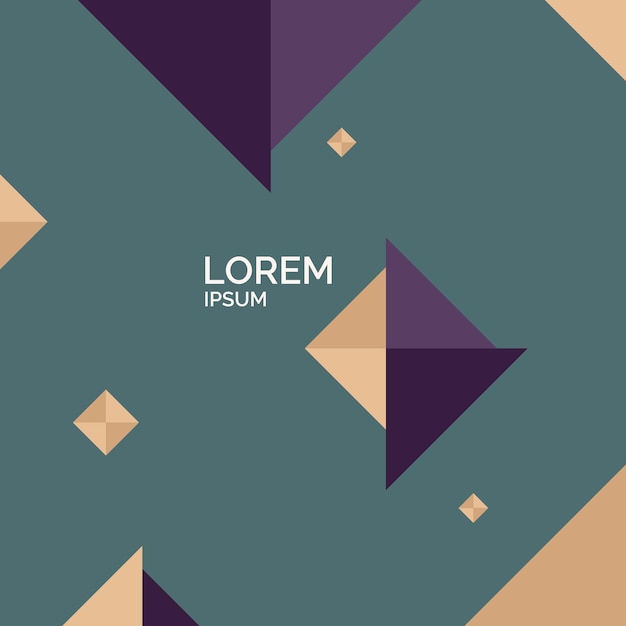 Minimalistic postcard for text Vector geometric illustration