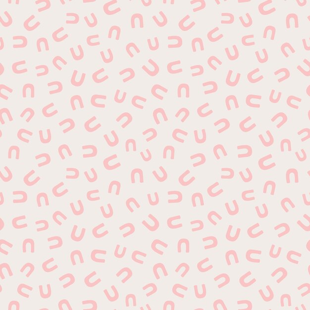 Minimalistic seamless pattern Simple organic shape
