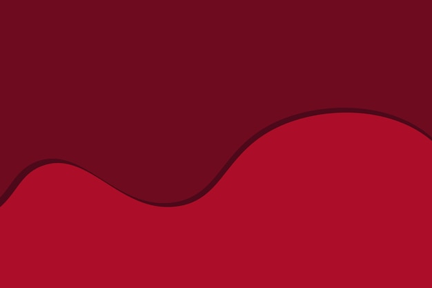Minimalistic Wavy Red Background with Smooth Curves