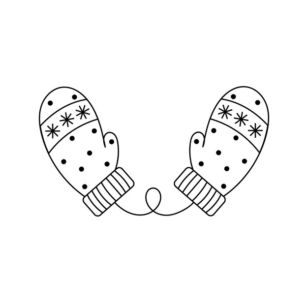 Mitten icon A pair of Christmas mittens