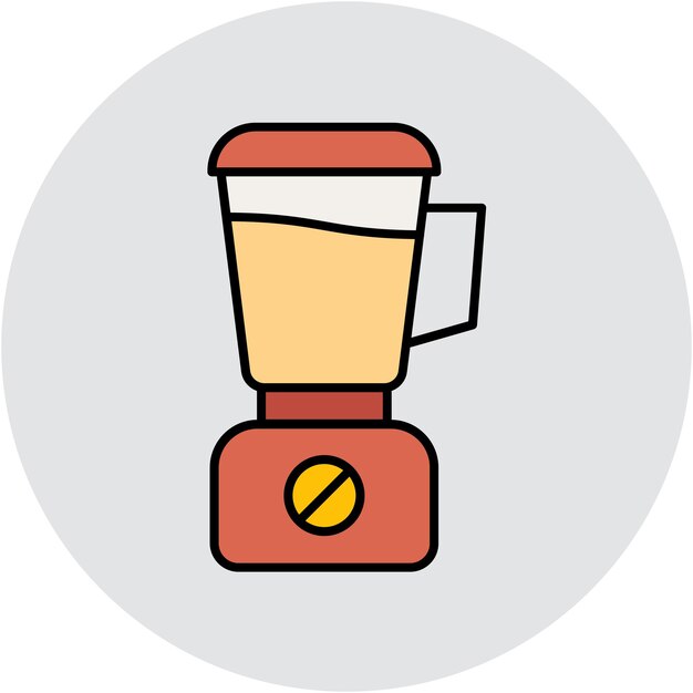 Mixer Blender Vector Illustration Style