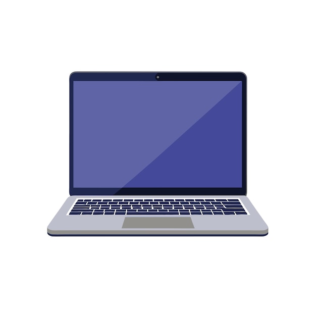 Mô Hình Mockup Laptop Hiện Đại với Hình Minh Họa Vector Màn Hình Trống