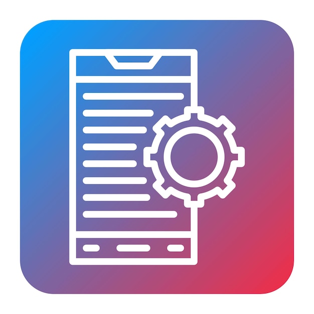 mobile app development icon vector image can be used for professional services