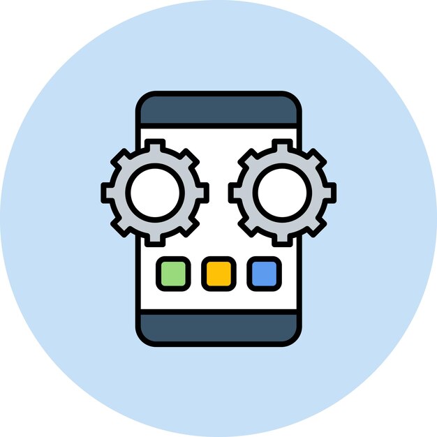 Mobile Apps Flat Illustration