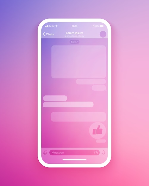 Mobile Chat App UI   Template
