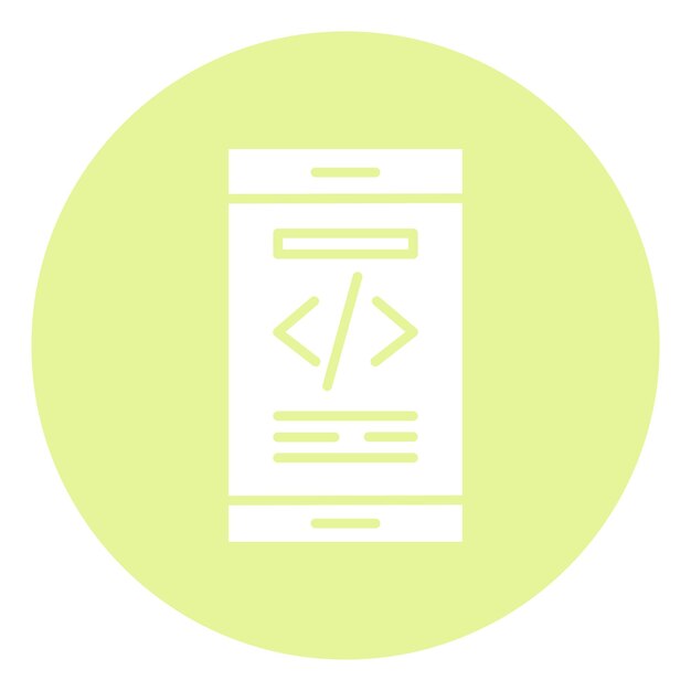 Mobile Coding Icon