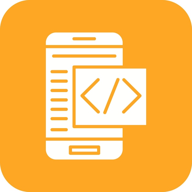 mobile coding vector icon can be used for coding and development iconset