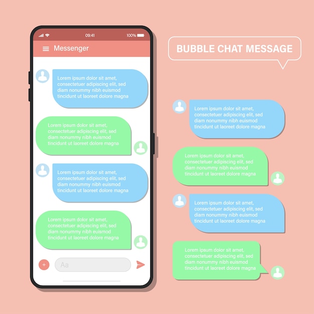 Mobile phone chat message 