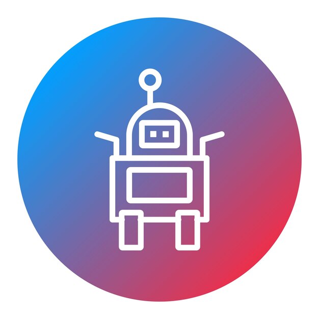 mobile robot icon vector image can be used for robotics