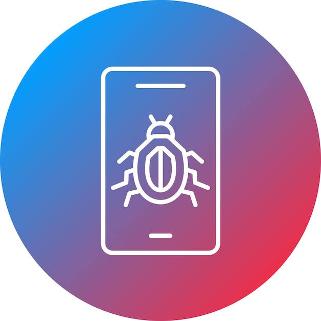 Mobile Virus icon vector image Can be used for Networking and Data Sharing