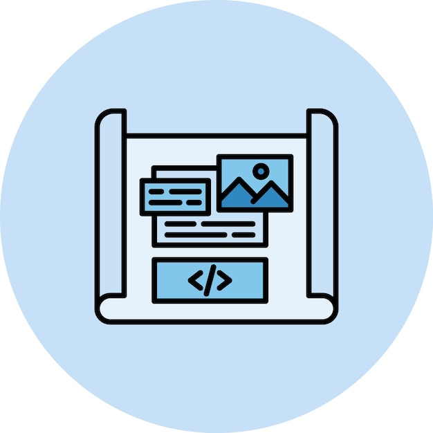 Mockup Design Flat Illustration