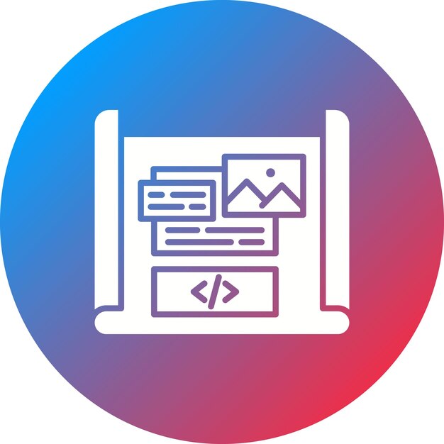 Mockup Design icon vector image Can be used for Coding and Development