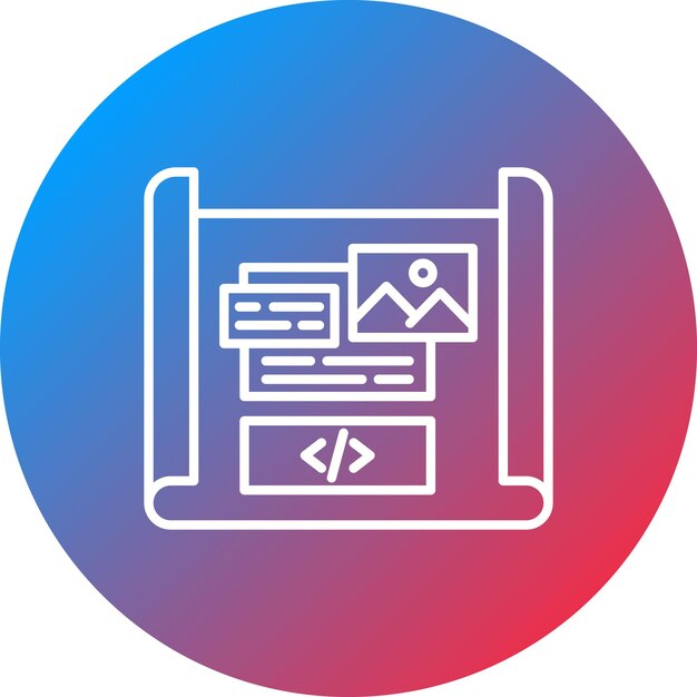 Mockup Design icon vector image Can be used for Coding and Development