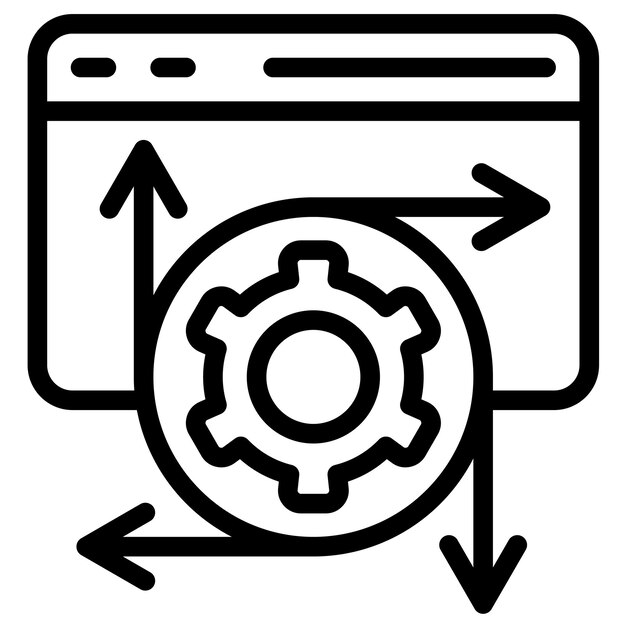 modeling api vector icon illustration of data analytics iconset