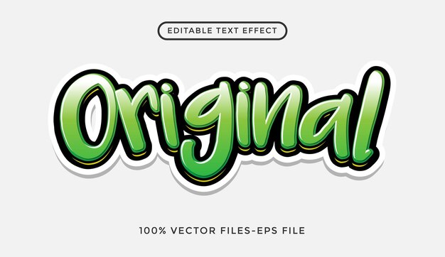 modern 3d graffiti style text effect premium vecto