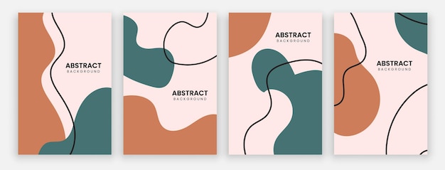 modern abstract background set
