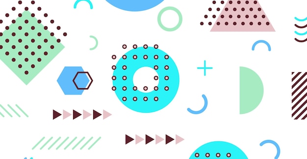 modern abstract background with memphis elements
