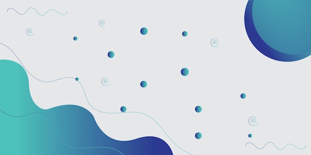 modern abstract background with retro memphis wave vibrant blue gradient color background