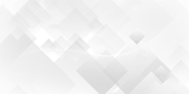 Modern Abstract Background with Squares Mosaic Element and Soft White Gray Gradient Color