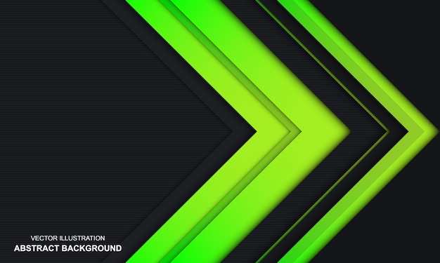 Modern Abstract Black Green and Yellow Color Background
