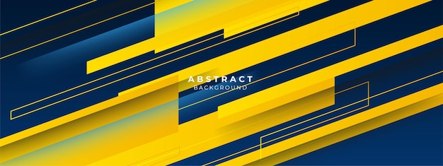 modern abstract blue and yellow element design background