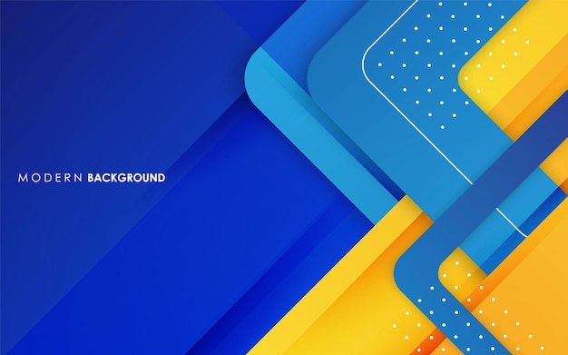 modern abstract blue and yellow gradients color geometric background
