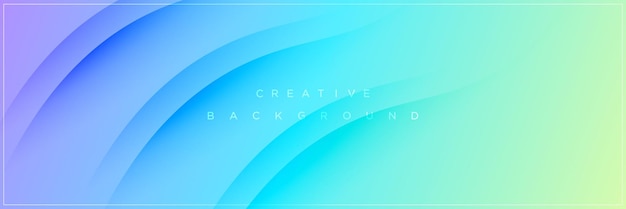Modern abstract blue purple gradient banner background design